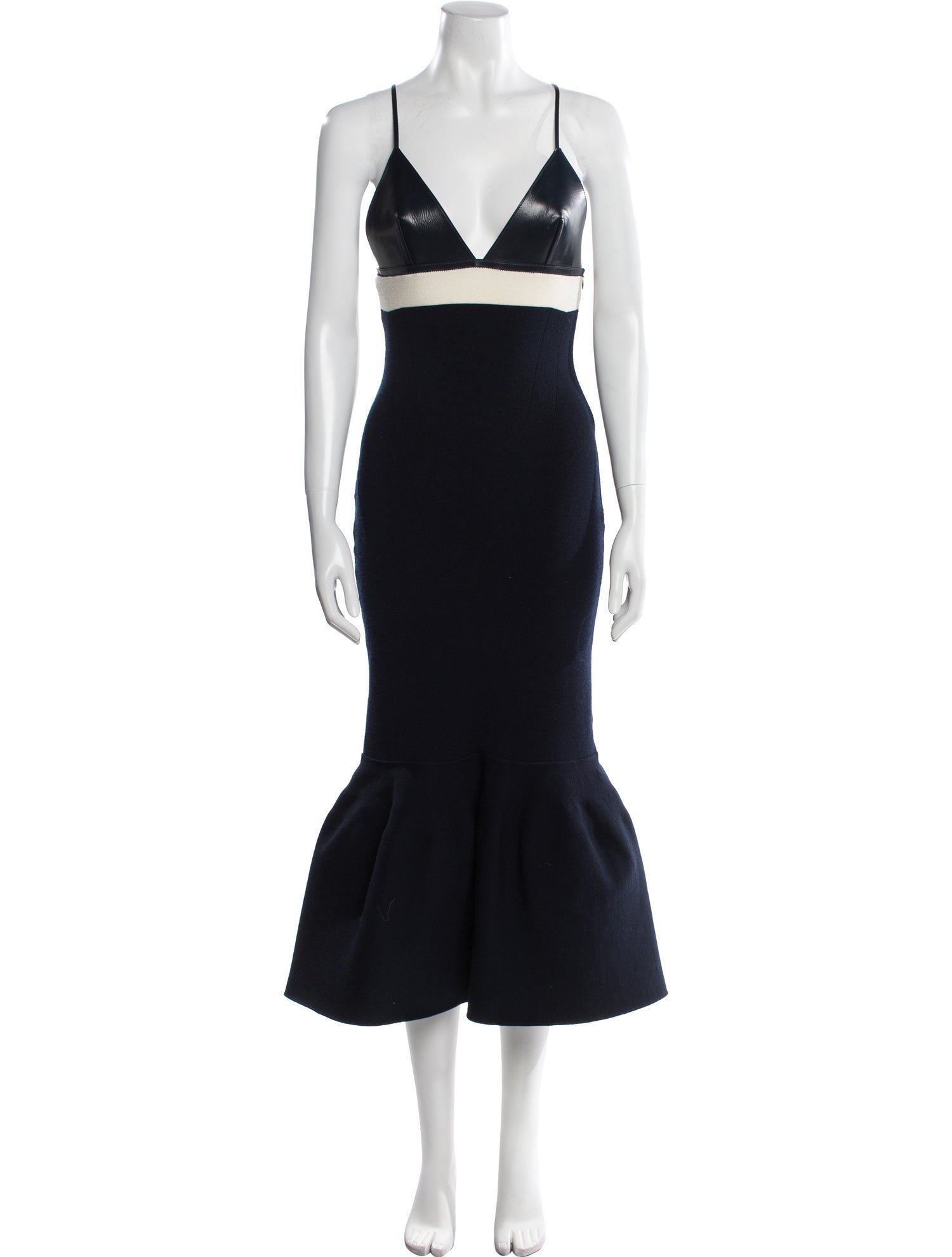 Schiaparelli V-Neck Midi Length Dress - Black Dresses, Clothing -  WSCHP21996 | The RealReal
