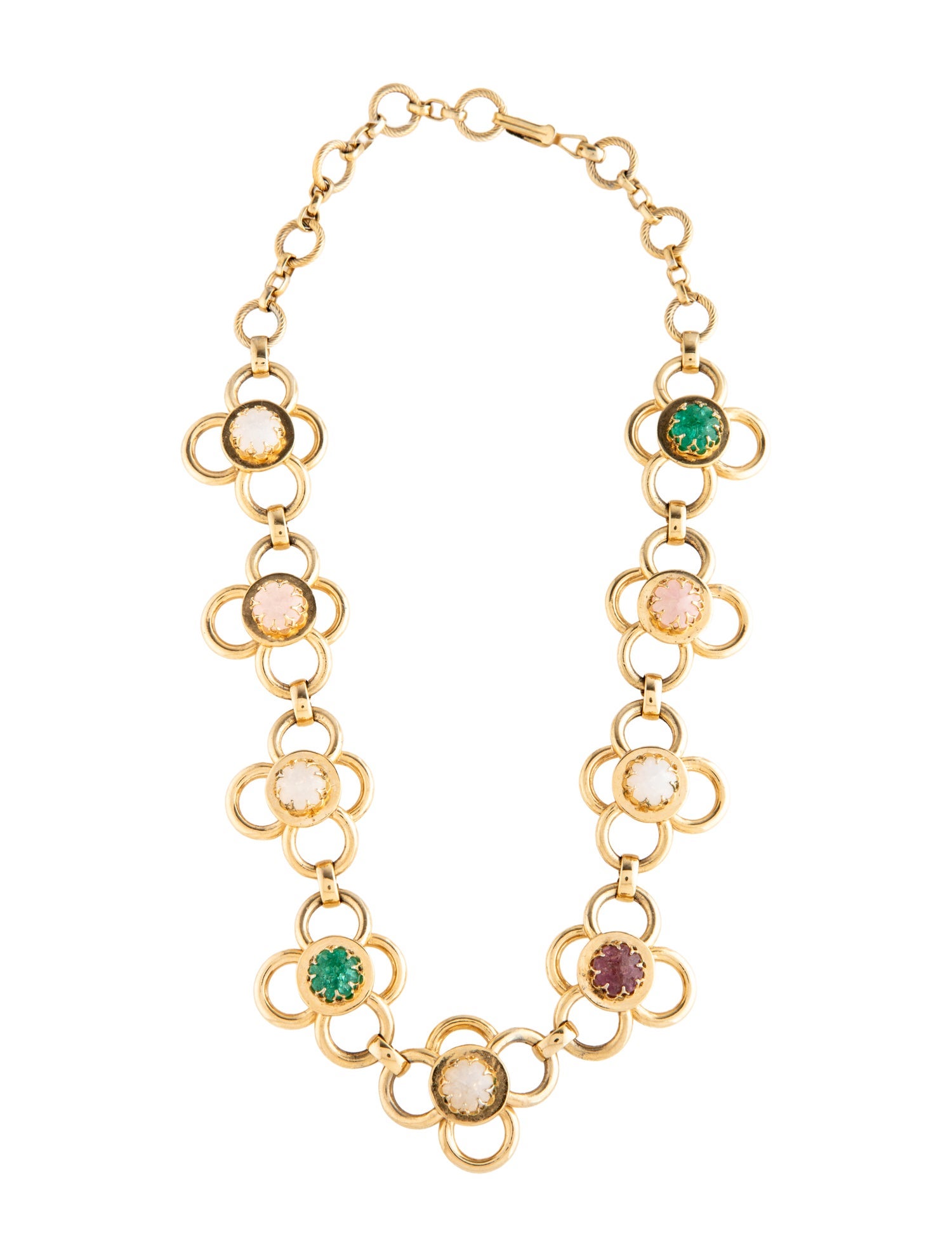 Schiaparelli Resin Station Chain Necklace