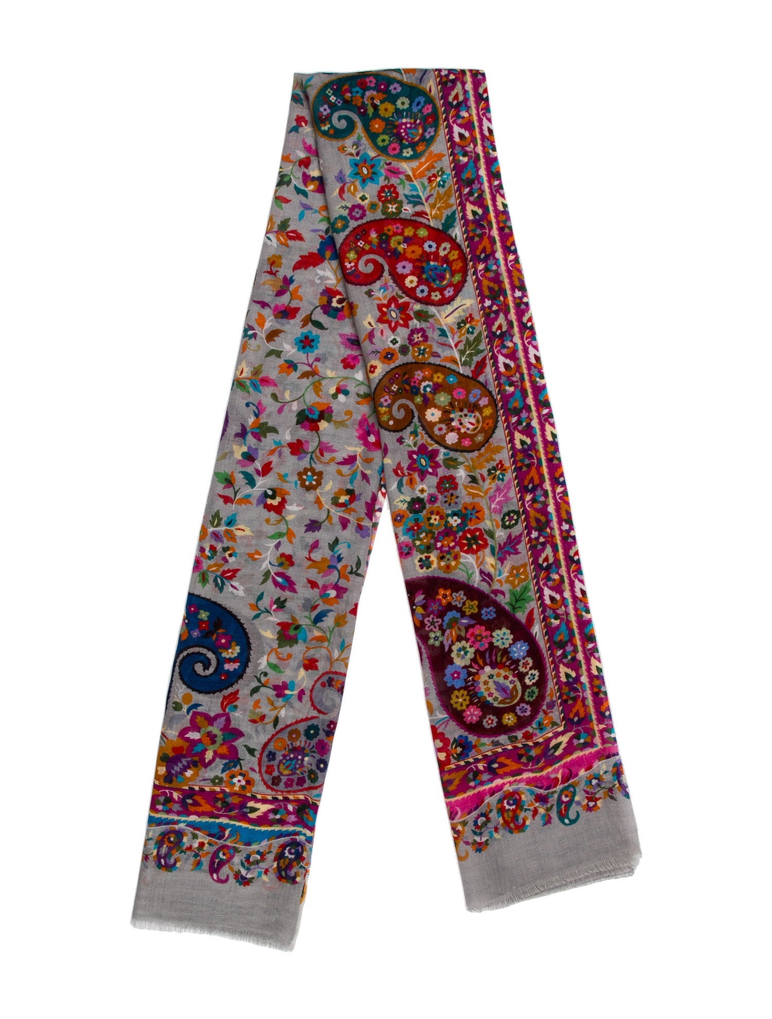 Schneiders Salzburg Wool Paisley Print Scarf