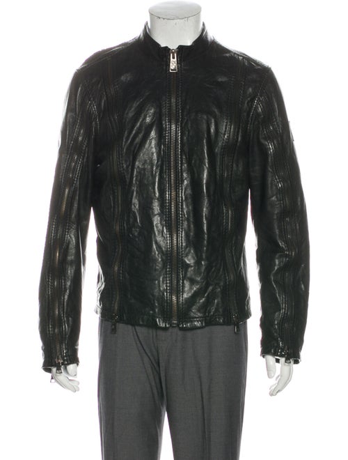 Schott NYC Leather Moto Jacket Black