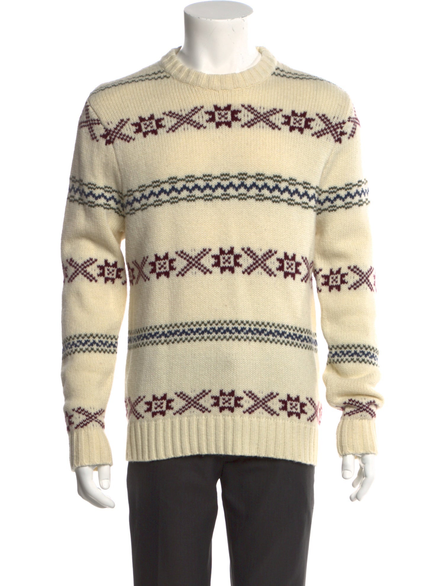 Schott NYC Wool Graphic Print Pullover
