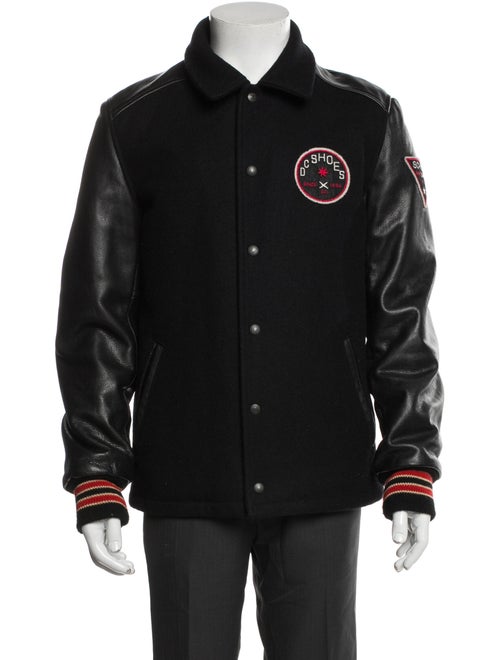 Schott NYC Wool Graphic Print Varsity Jacket