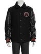 Schott NYC Wool Graphic Print Varsity Jacket