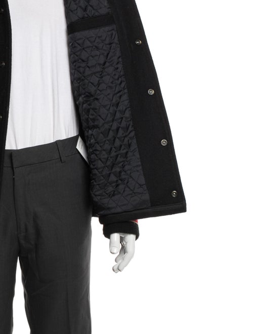 Schott NYC Wool Graphic Print Varsity Jacket