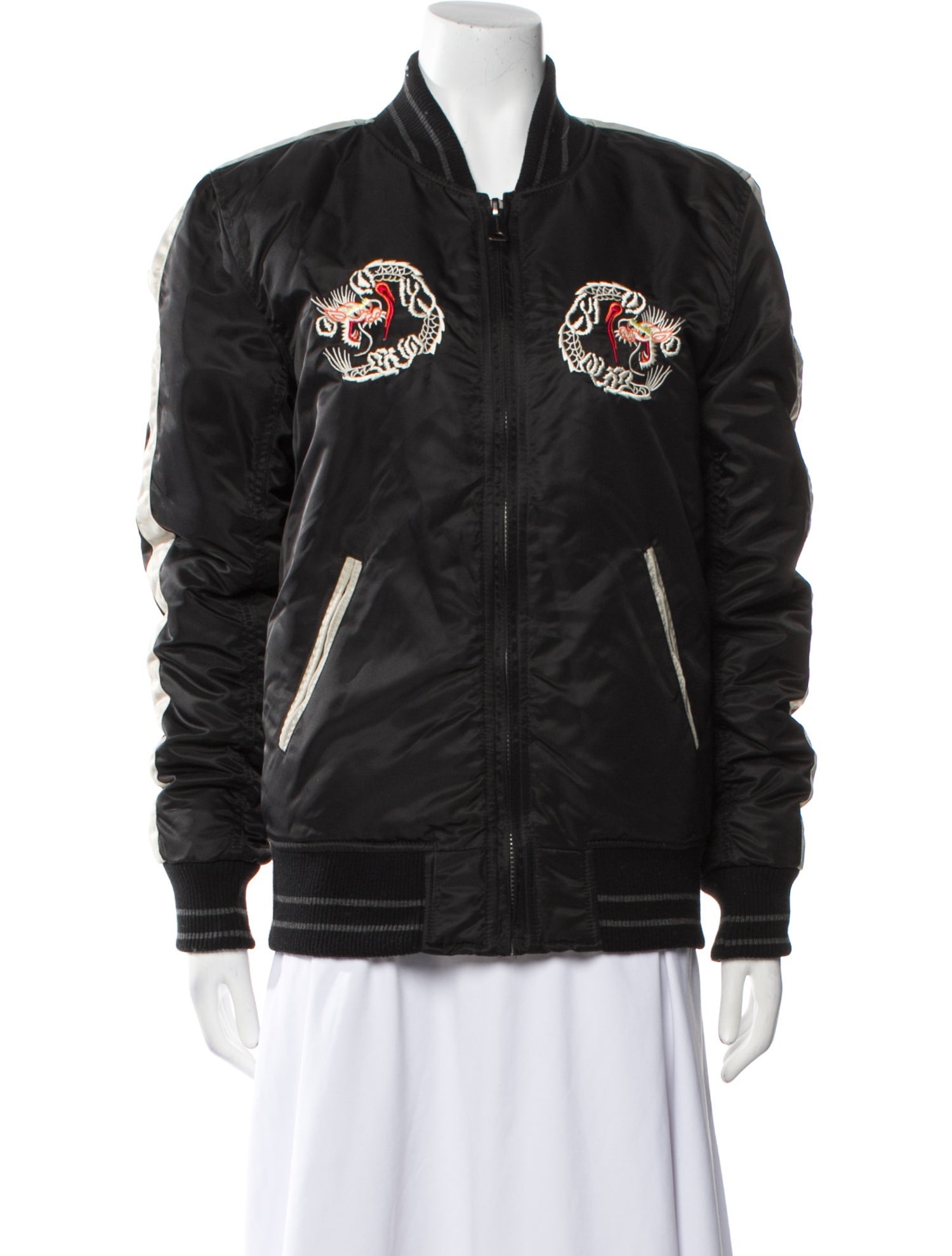 Schott NYC Graphic Print Bomber Jacket