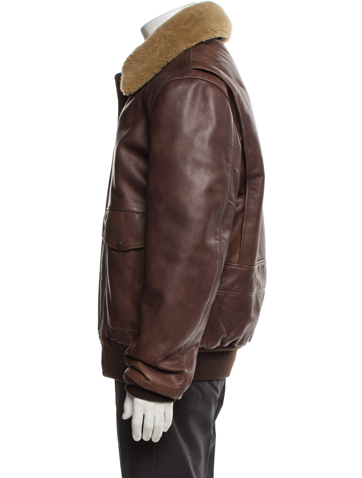 Schott NYC Leather Utility Jacket