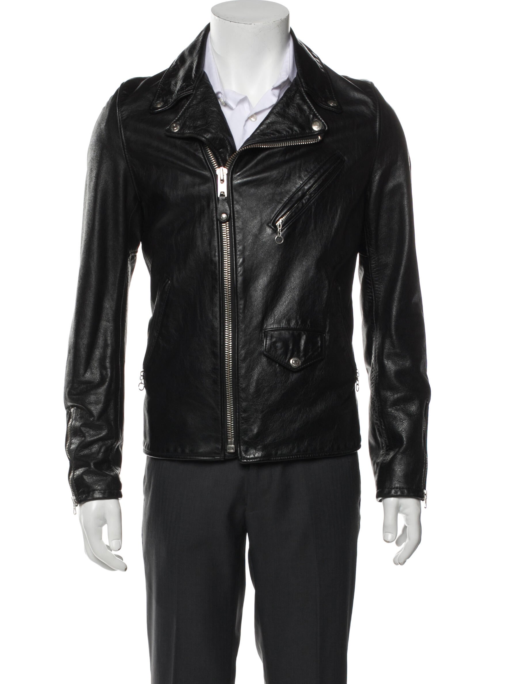 Schott NYC Leather Moto Jacket