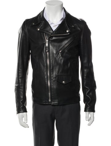 Schott NYC Outerwear Leather Moto Jacket S