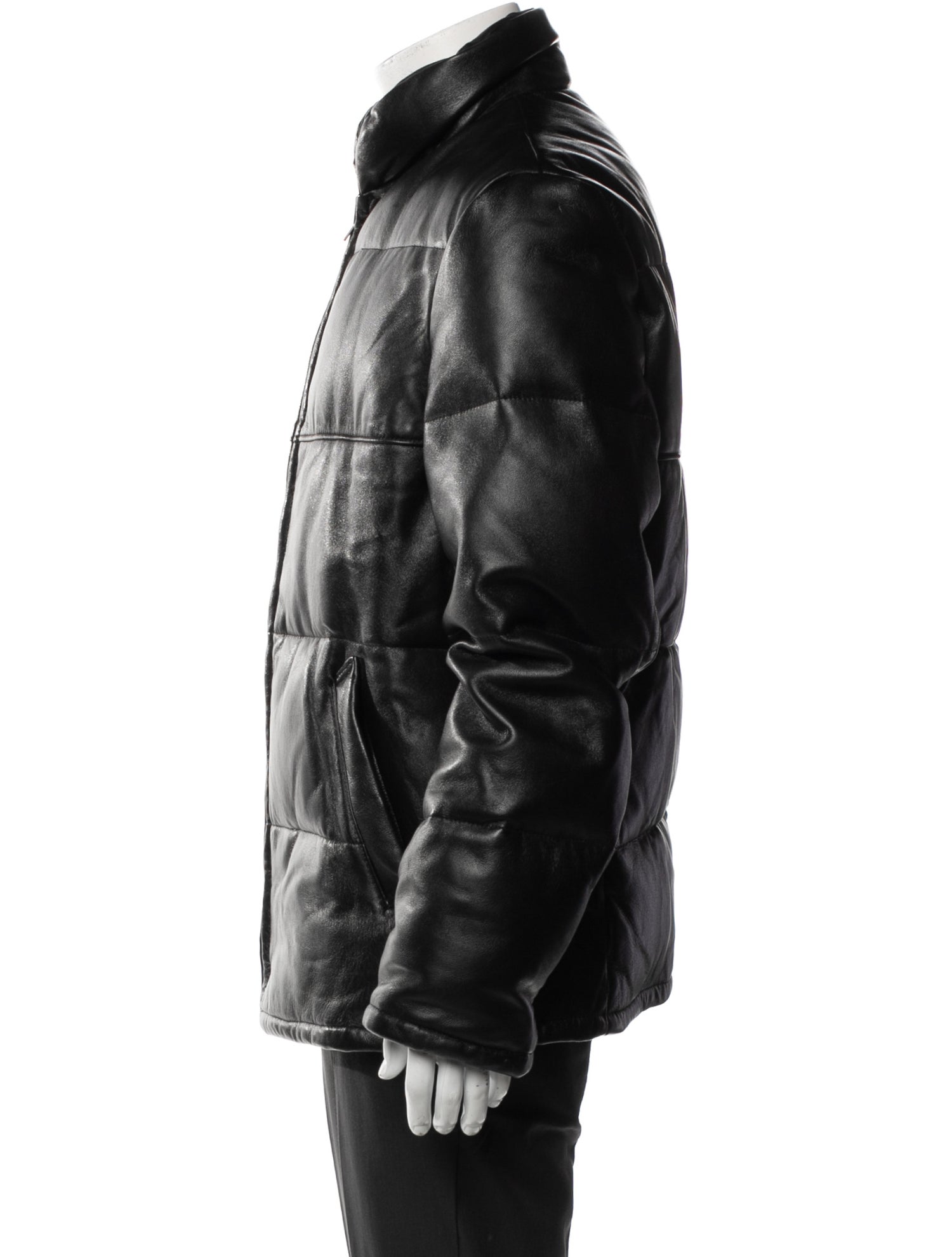 Schott NYC Lambskin Puffer Coat