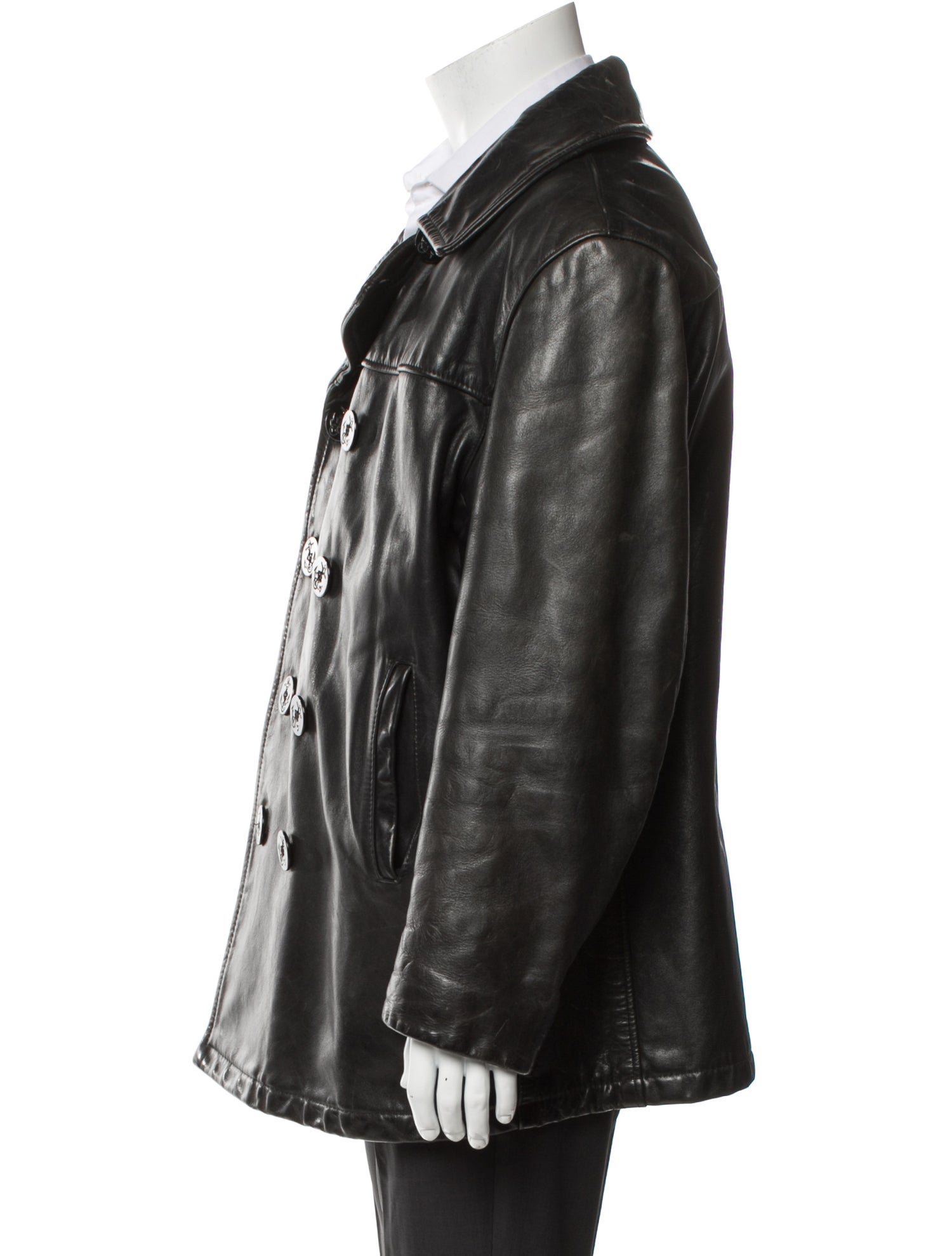 Schott NYC Vintage Late 1980's - Early 1990's Peacoat