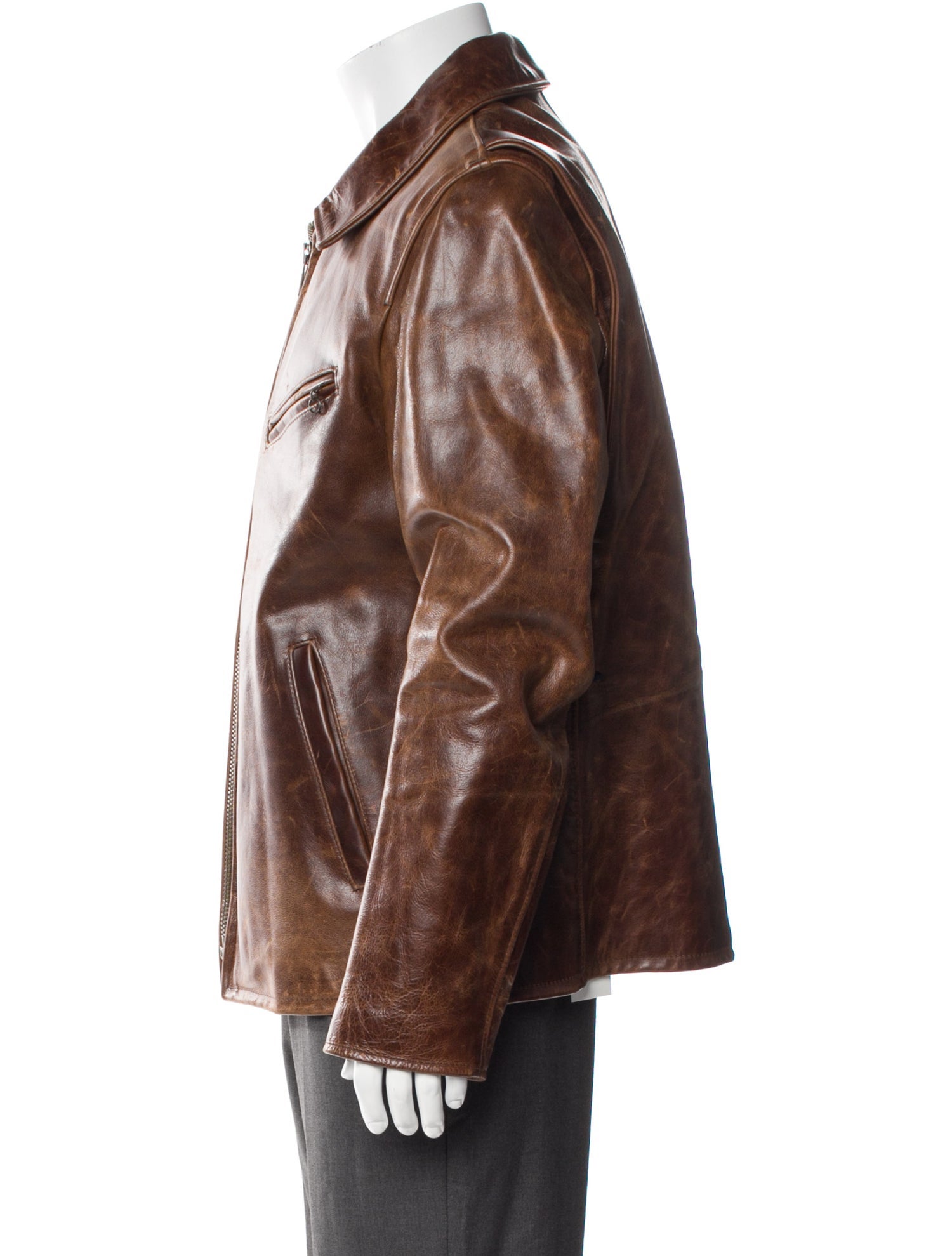 Schott NYC Leather Moto Jacket