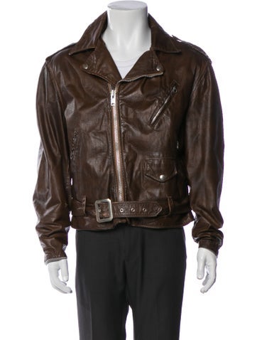 Schott NYC Outerwear Leather Moto Jacket XXL