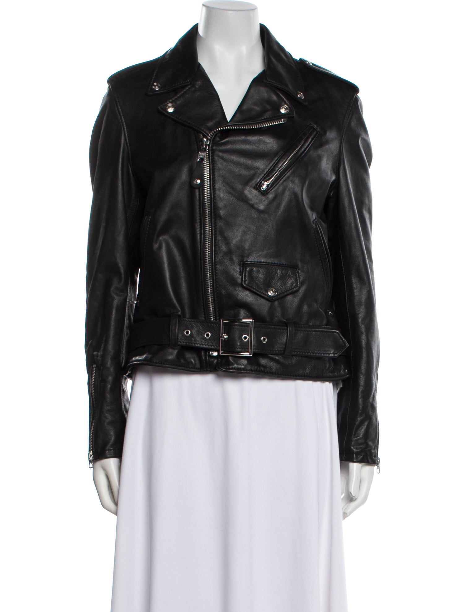 Schott NYC Leather Biker Jacket