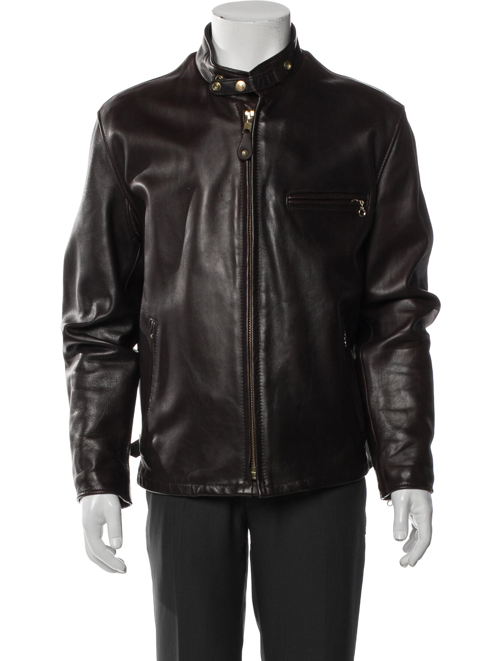 Schott NYC Leather Moto Jacket