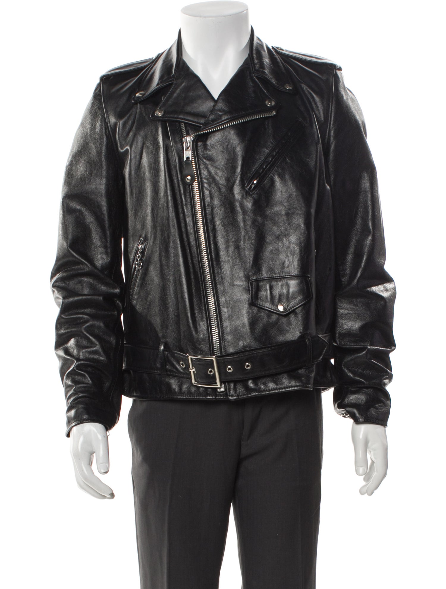 Schott NYC Leather Moto Jacket