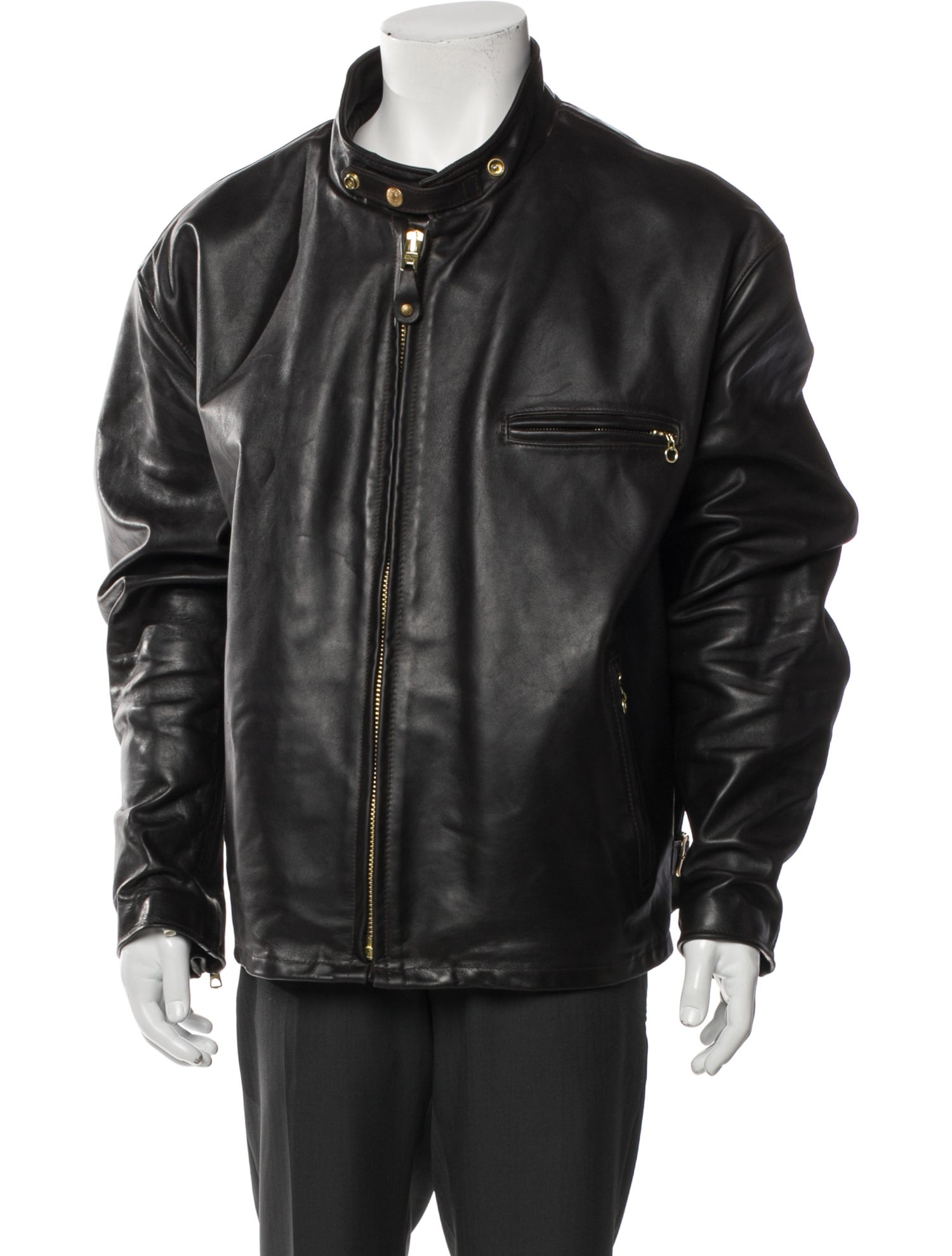 Schott NYC Leather Moto Jacket