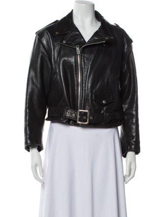 Schott NYC Leather Biker Jacket