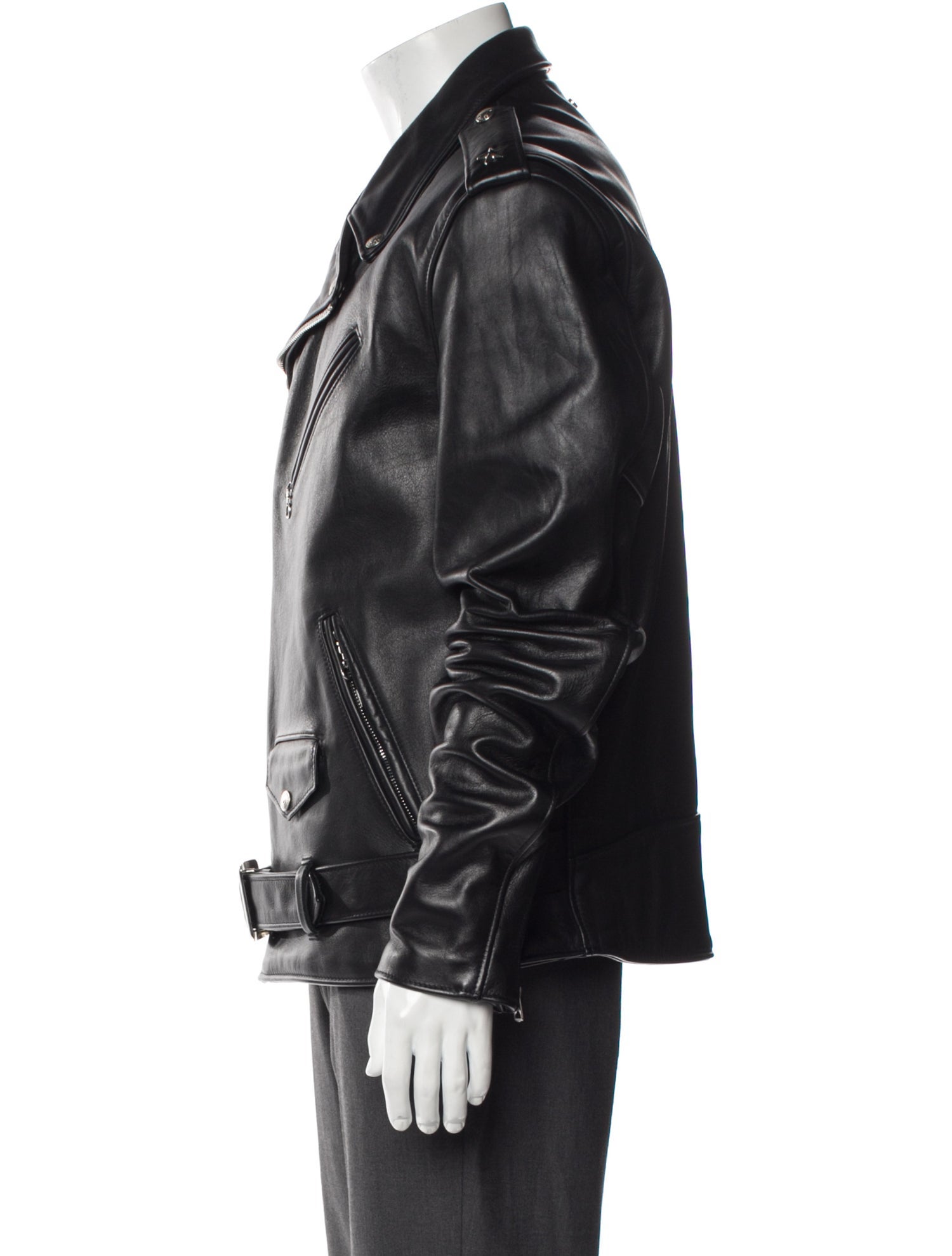 Schott NYC Calf Leather Moto Jacket