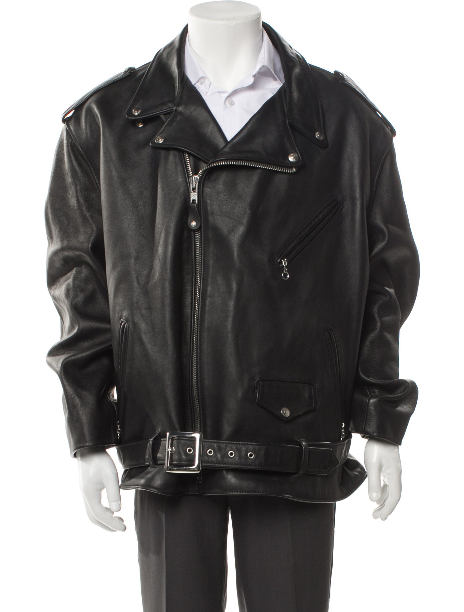 Schott NYC Leather Moto Jacket