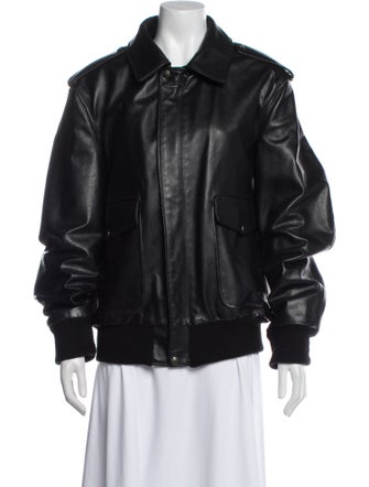 Schott NYC Leather Bomber Jacket