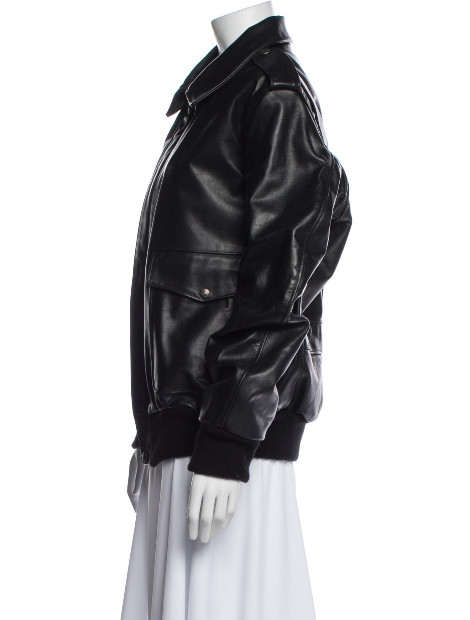 Schott NYC Leather Bomber Jacket