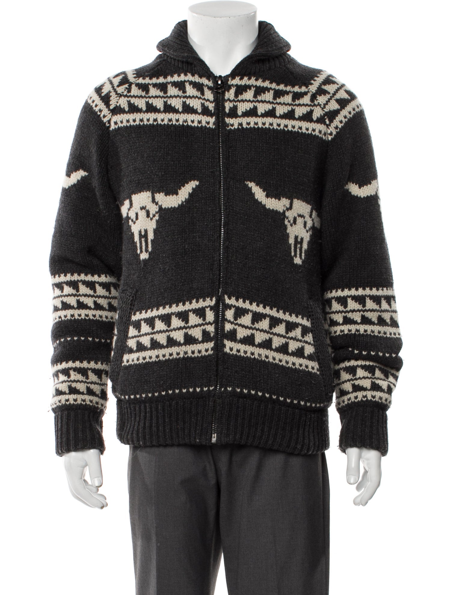 Schott NYC Wool Printed Denim Jacket