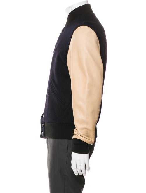 Schott NYC Colorblock Pattern Varsity Jacket