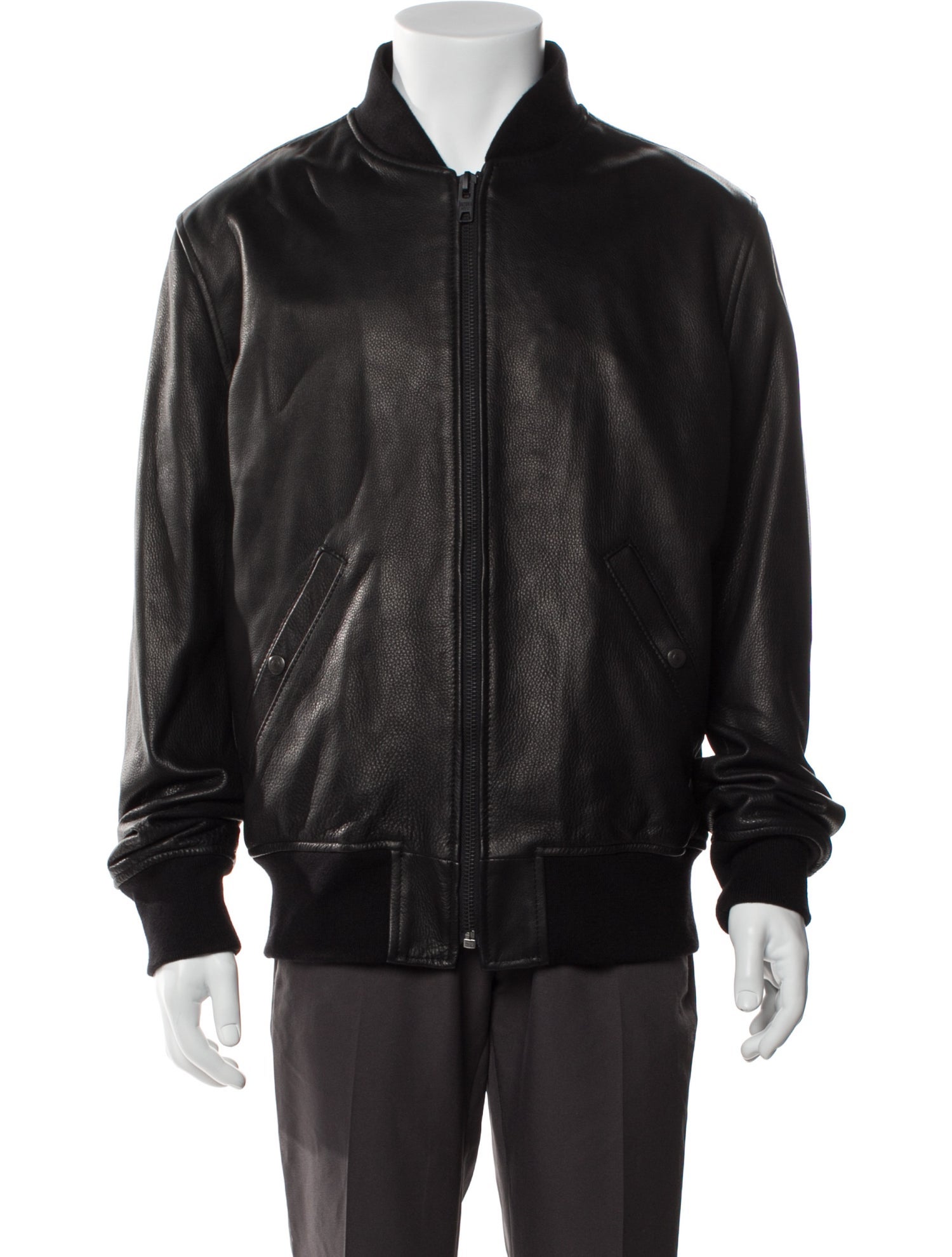 Schott NYC Leather Bomber Jacket
