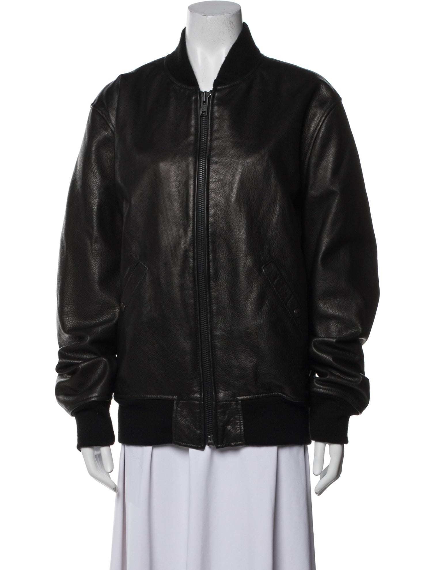 Schott NYC Leather Bomber Jacket