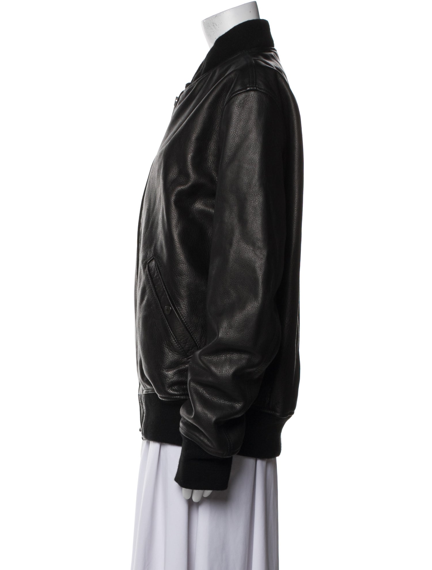 Schott NYC Leather Bomber Jacket