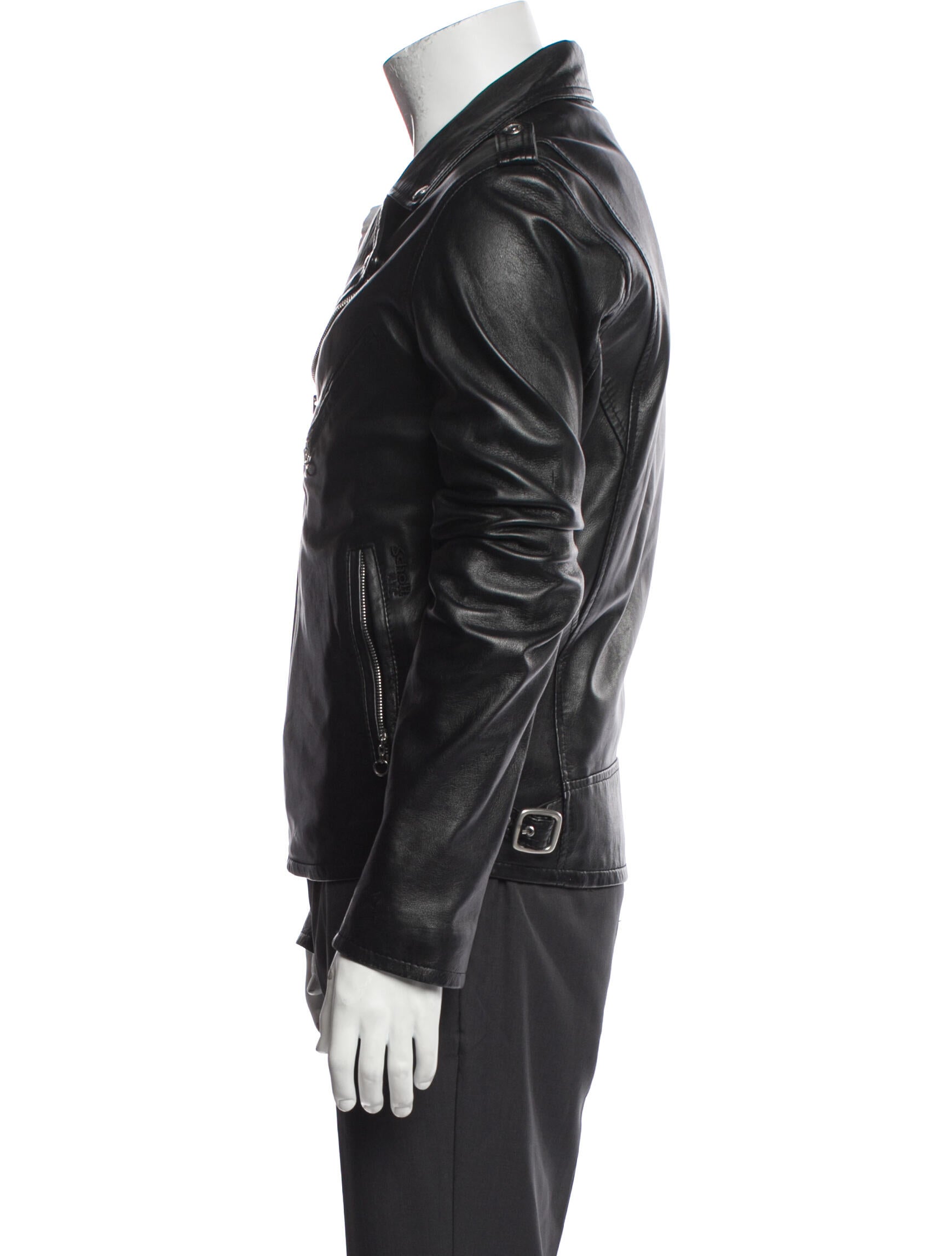 Schott NYC Lambskin Moto Jacket