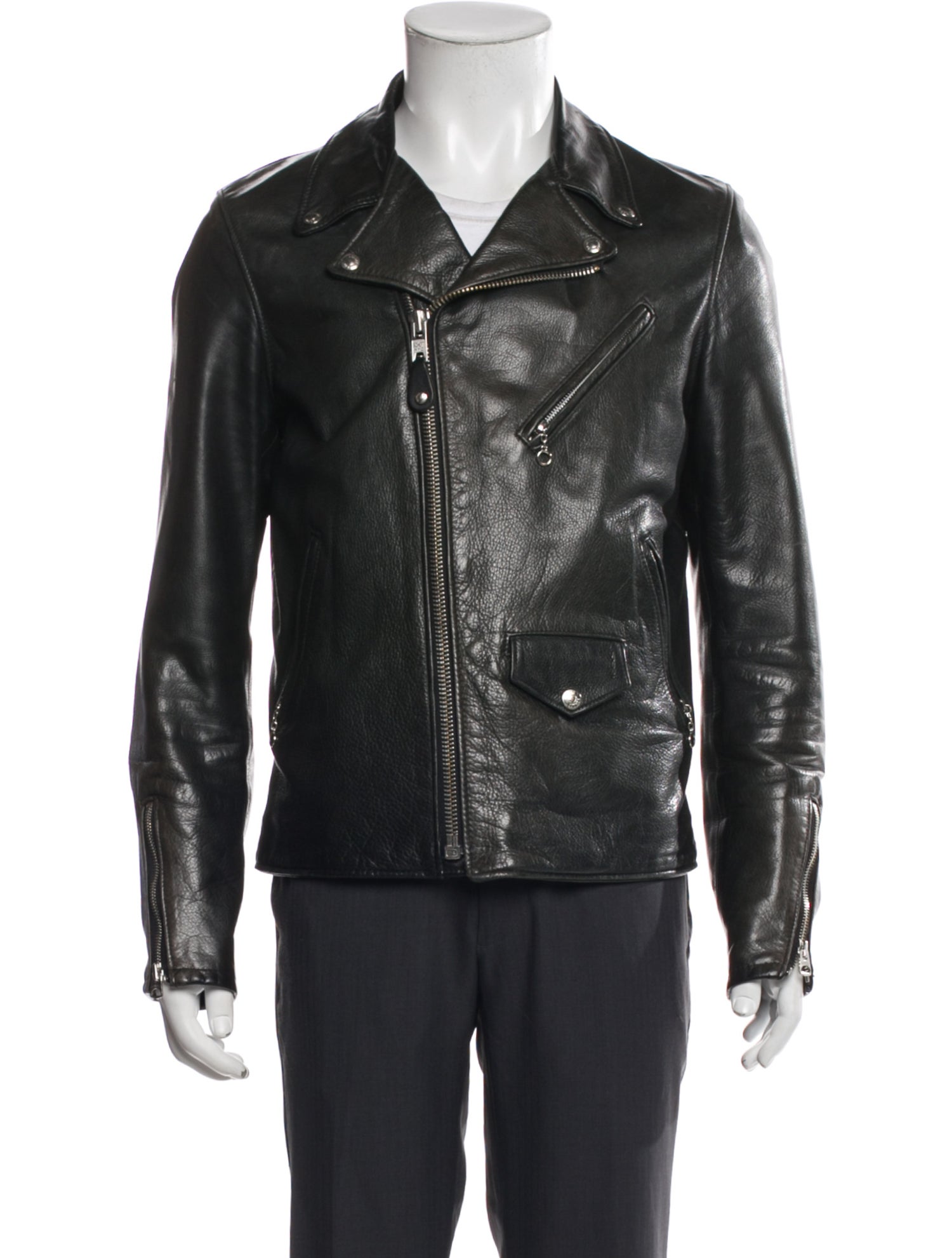 Schott NYC Leather Moto Jacket