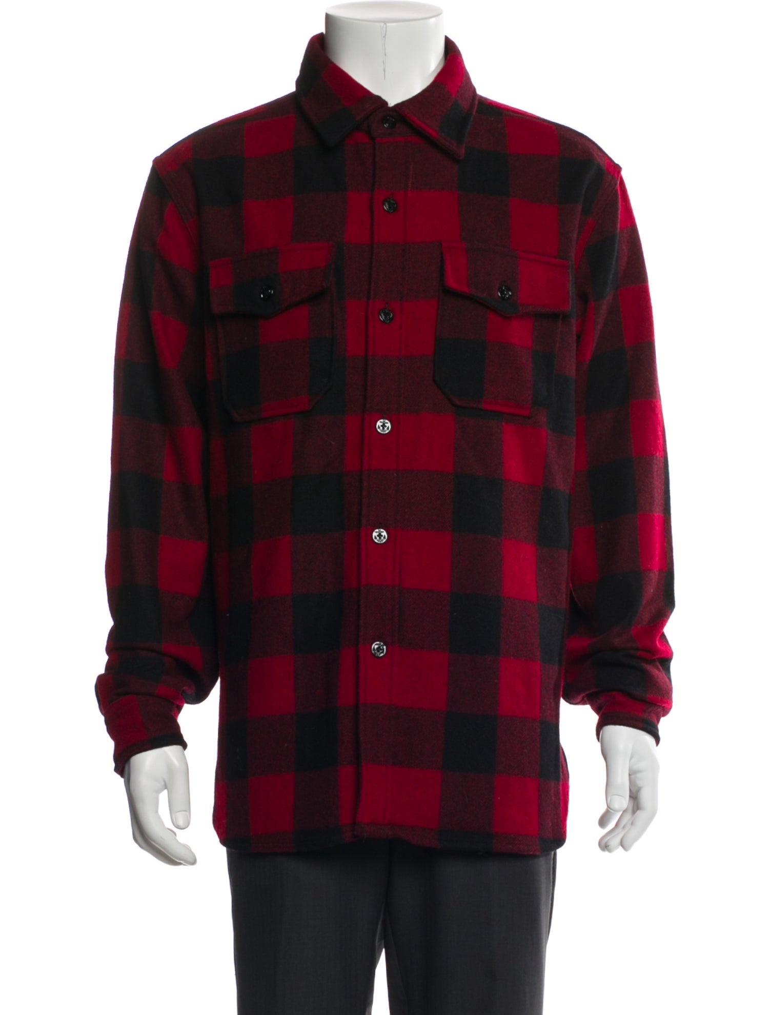 Schott NYC Plaid Print Trucker Jacket