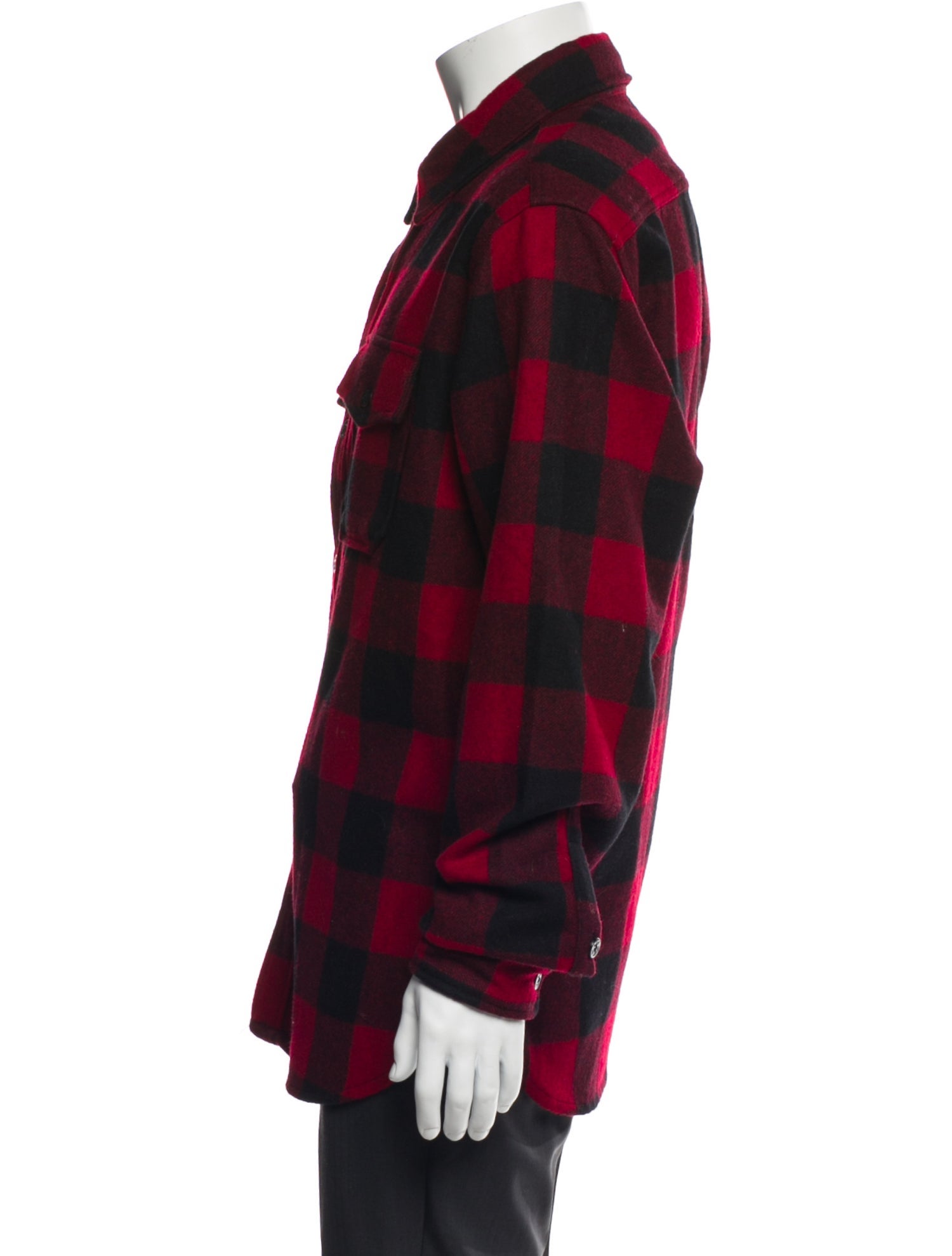 Schott NYC Plaid Print Trucker Jacket