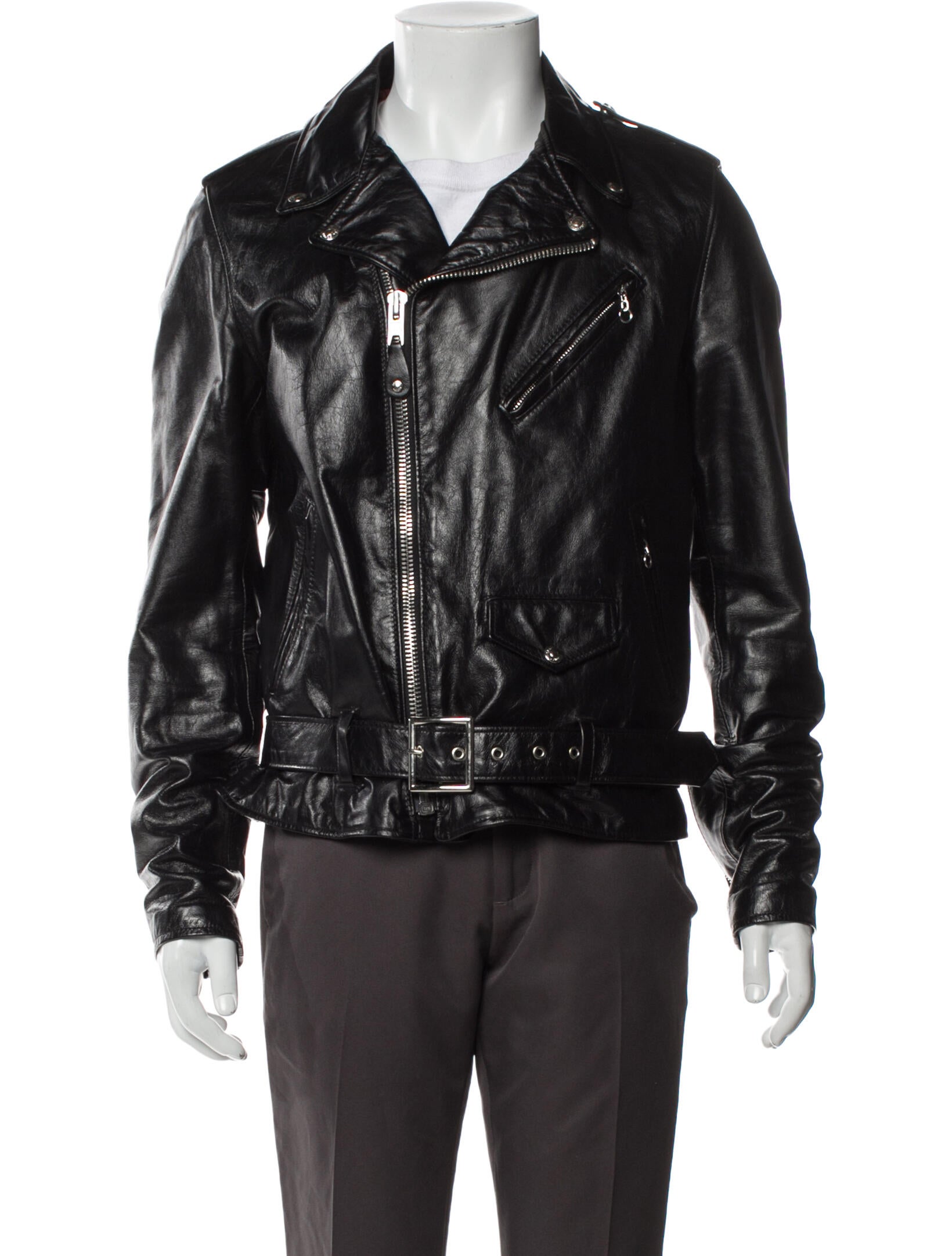 Schott NYC Leather Moto Jacket