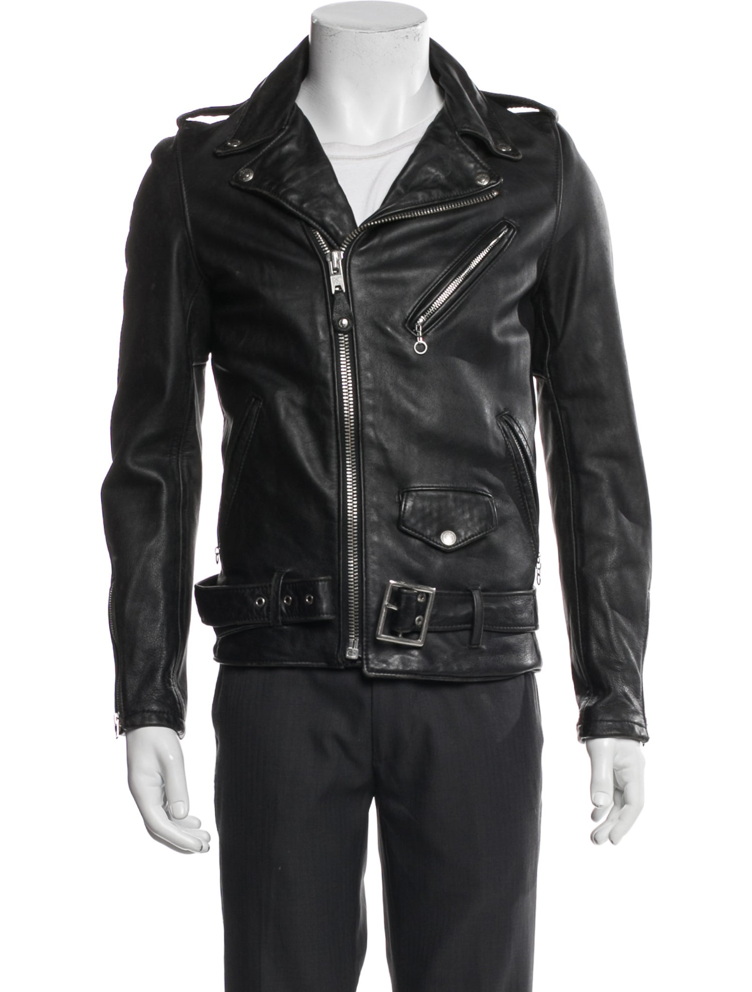 Schott NYC Leather Moto Jacket