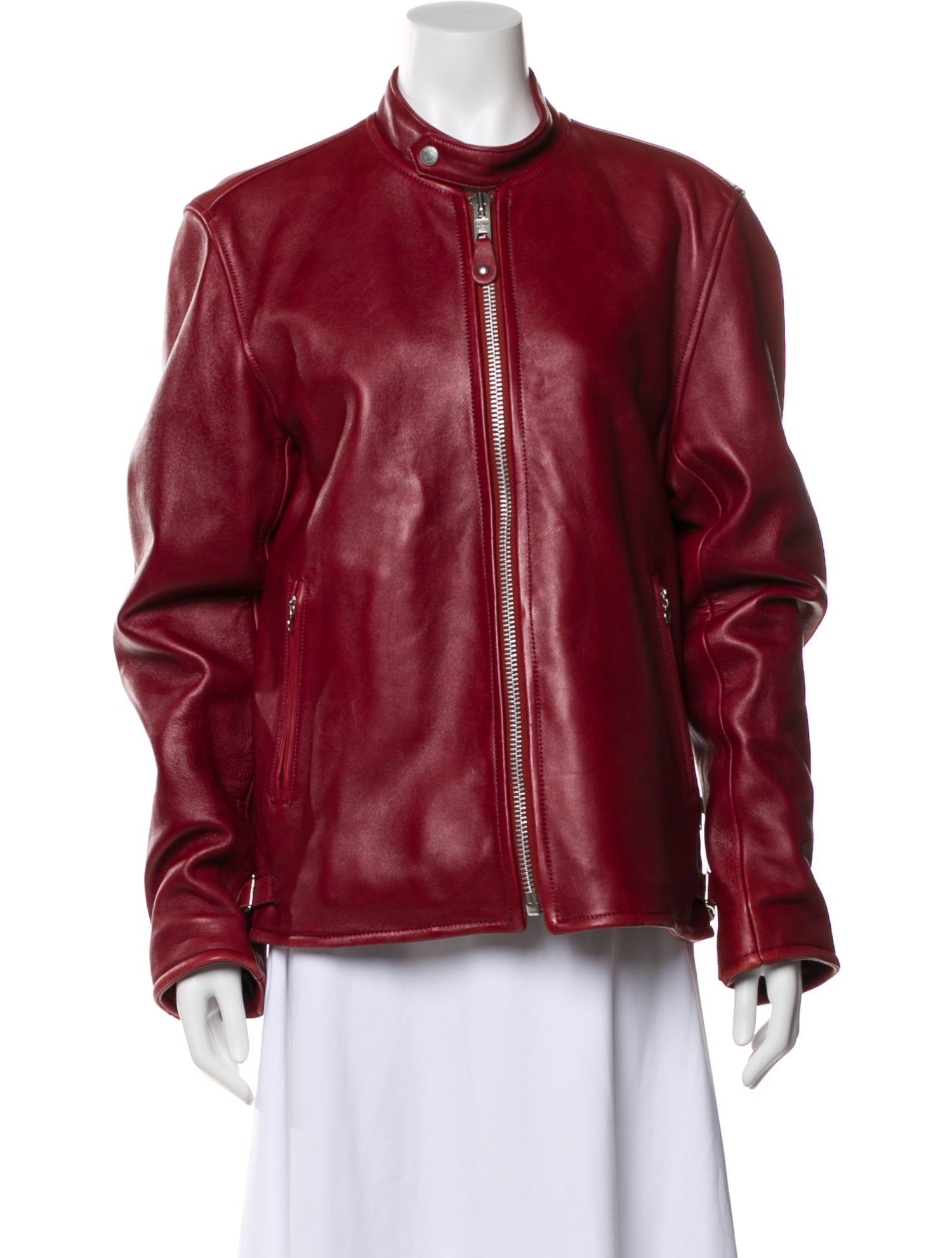 Schott NYC Leather Bomber Jacket