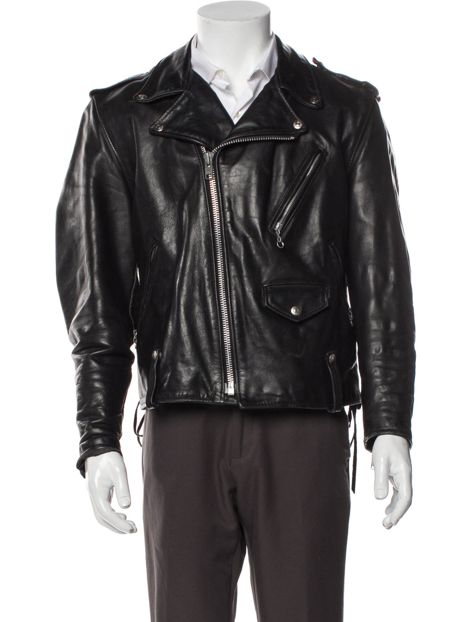 Schott NYC Leather Moto Jacket