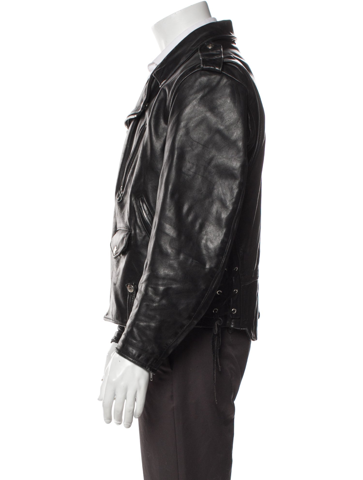 Schott NYC Leather Moto Jacket
