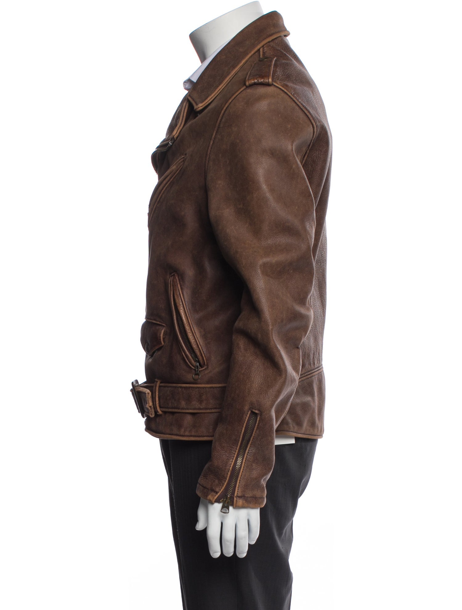 Schott NYC Leather Moto Jacket