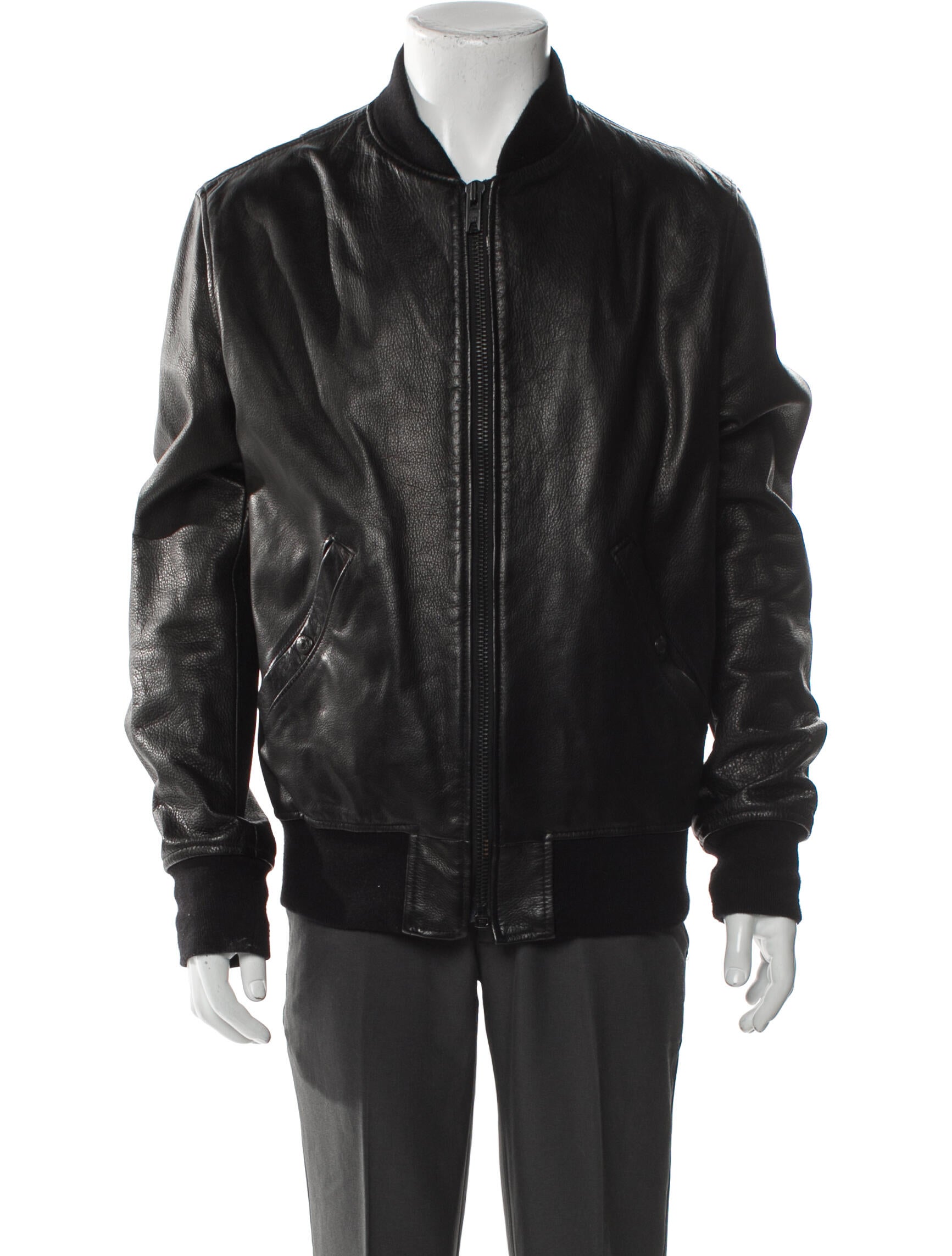 Schott NYC Leather Bomber Jacket