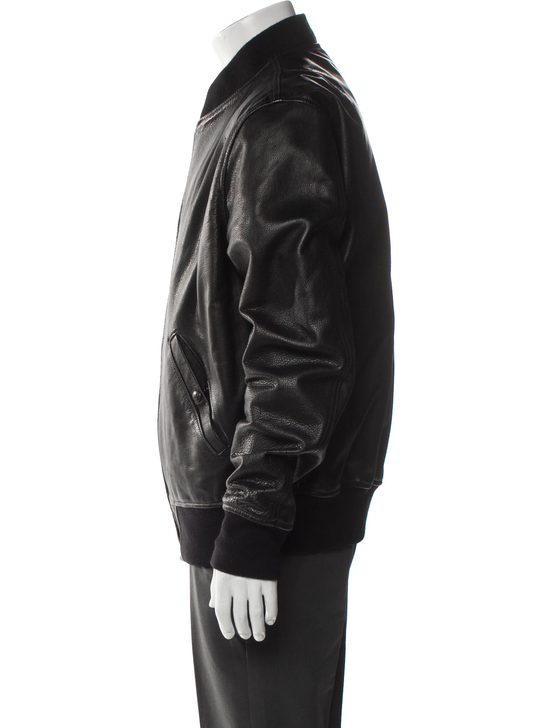 Schott NYC Leather Bomber Jacket