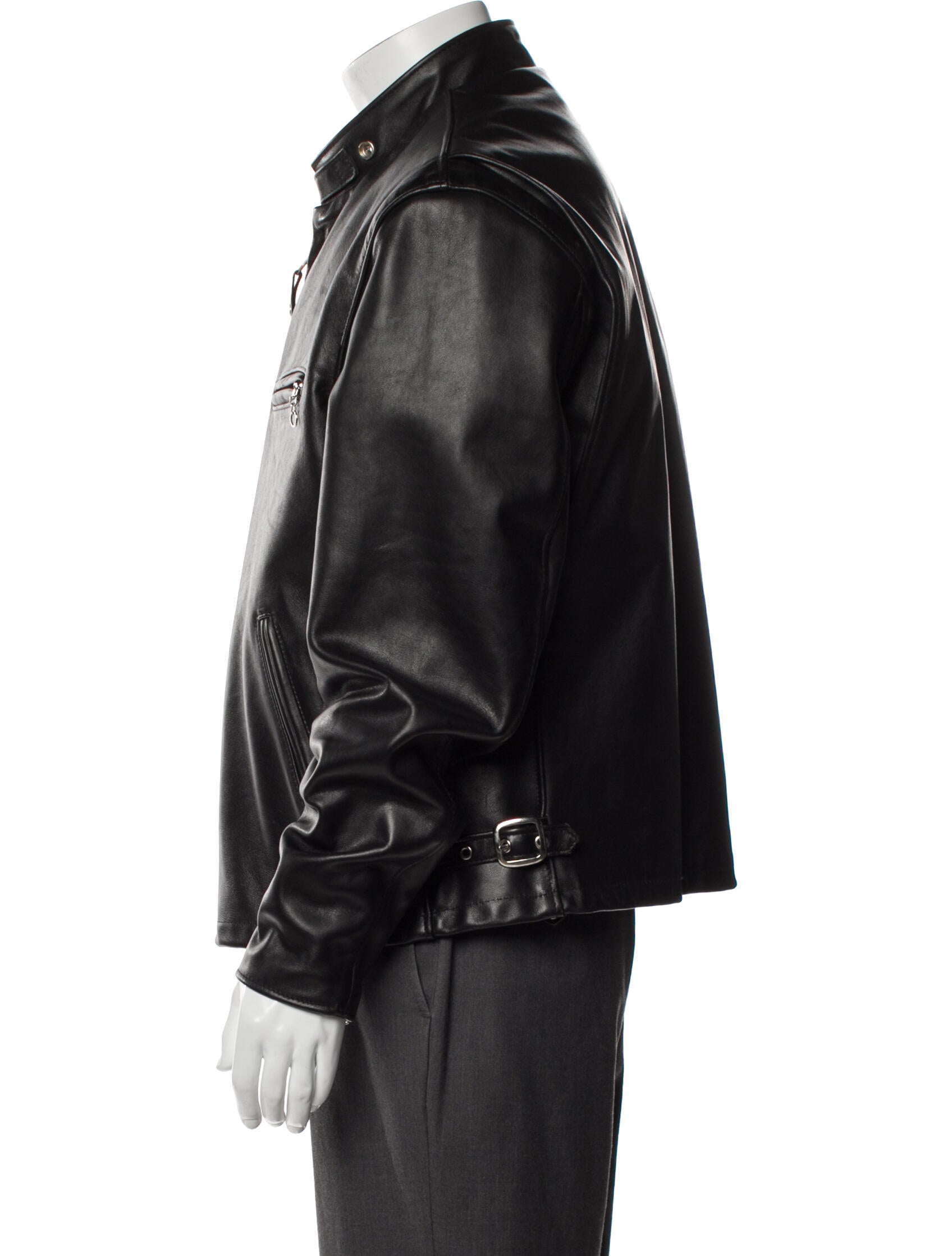 Schott NYC Calf Leather Moto Jacket