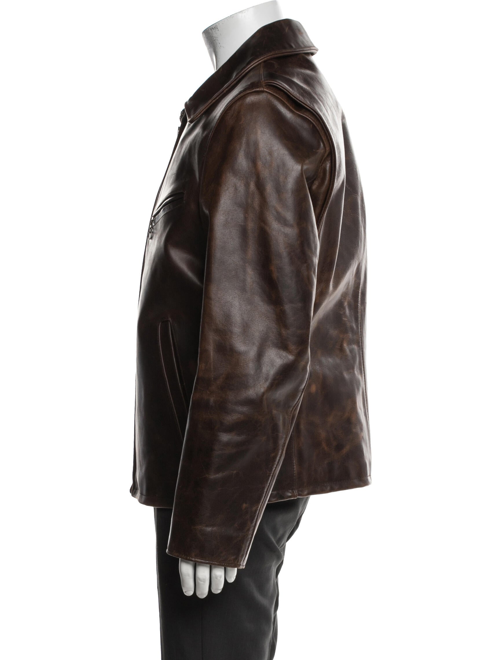 Schott NYC Leather Moto Jacket