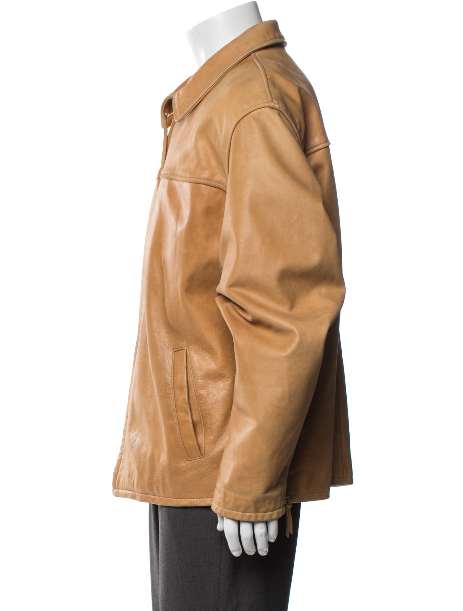 Burberry London Alligator Leather Jacket w/ Tags - Blue Outerwear