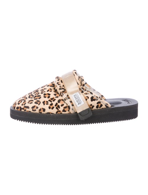Suicoke Ponyhair Animal Print Mules