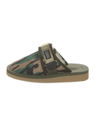 Suicoke Suede Printed Slippers