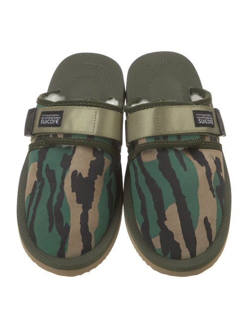 Suicoke Suede Printed Slippers
