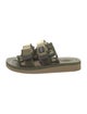 Suicoke Suede Camouflage Print Sandals