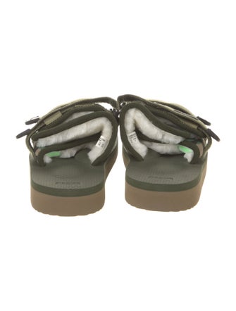 Suicoke Suede Camouflage Print Sandals